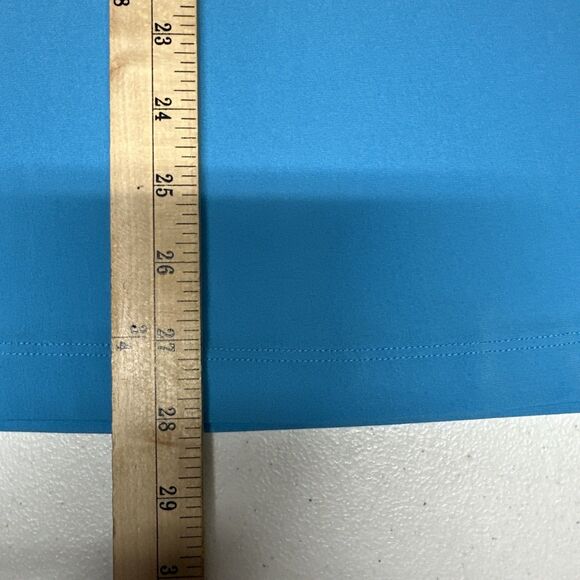 Susan Graver 3X Liquid Knit Top Blue Floral Short Sleeve V-Neck - Picture 9 of 9